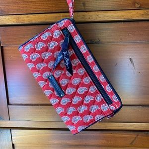 Vera Bradley Wristlet Wallet in Petite Red Bandanna Paisley